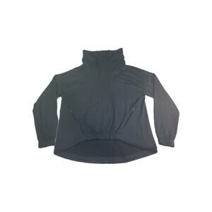 Fabletics Europa Sweater Womens Sz L Black Long Sleeve Cowl Neck Pullover C28-5